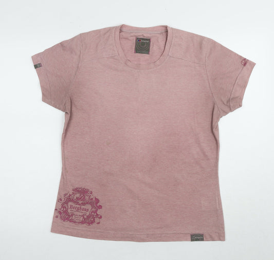 Womens UK Size 16 Berghaus Pink Basic T-Shirt