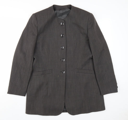Womens UK Size 16 C&A Black Overcoat