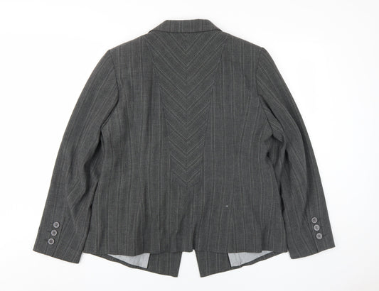 Marks and Spencer Grey Pinstripe Women's Jacket
