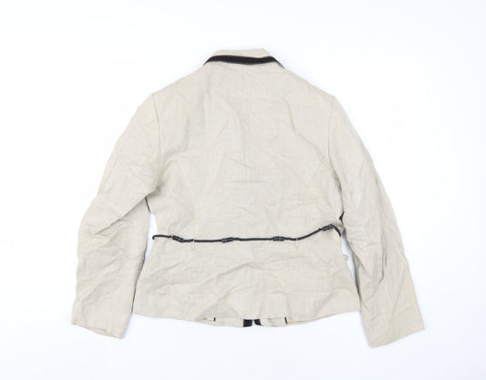 Marks and Spencer Women’s Beige Linen Blazer Size 12