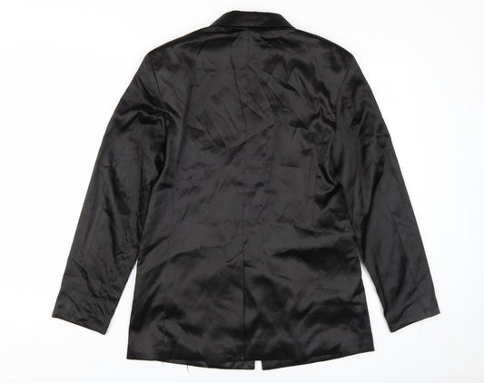 Womens UK Size 2XS H&M Black Basic Jacket