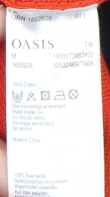 Womens UK Size M Oasis Multicoloured Pullover Jumper