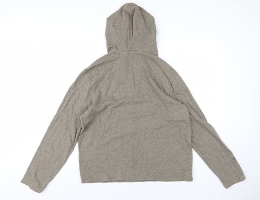 Gap Unisex Brown Cotton Hoodie L - Casual Autumn/Winter