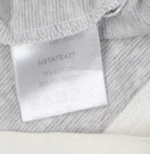 Nanny State Grey Hooded Cardigan M Unisex Adults