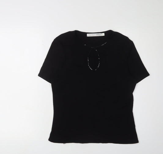Womens UK Size L Fenn Wright Manson Black T-Shirt