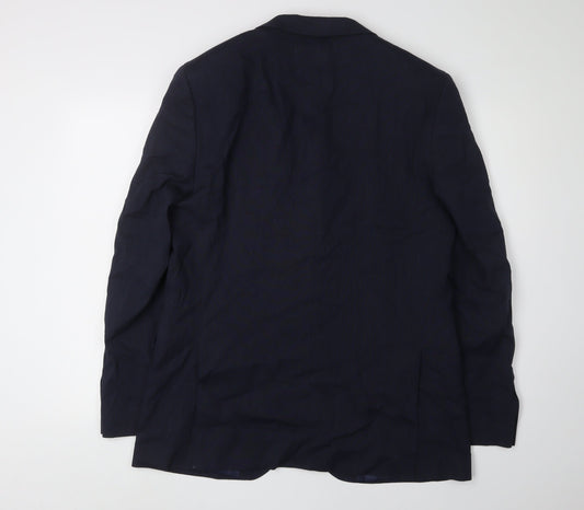 Mens UK Size 40 Marks and Spencer Regular Blue Suit Jacket