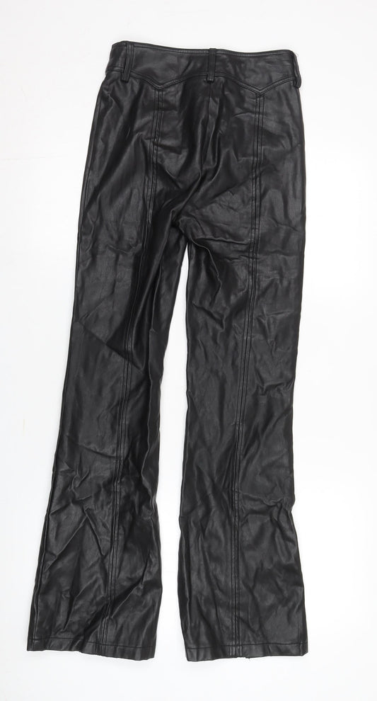 Womens UK Size 4 Topshop Black Trousers