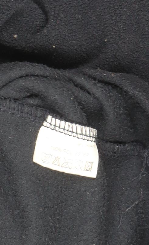 Brand and care label for Craghoppers Black unisex high neck fleece pullover uk 18