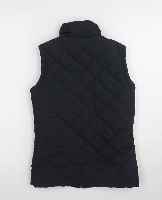 Denim Co. Women's Black Quilted Waistcoat Size 10