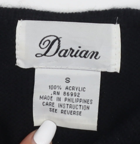 Darian Women's Black Acrylic Long Sleeve Dress