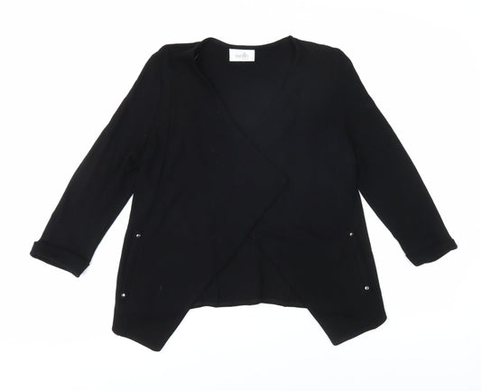 Womens UK Size S Wallis Black Wrap Blouse