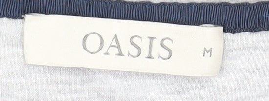Womens UK Size M Oasis Grey Basic T-Shirt