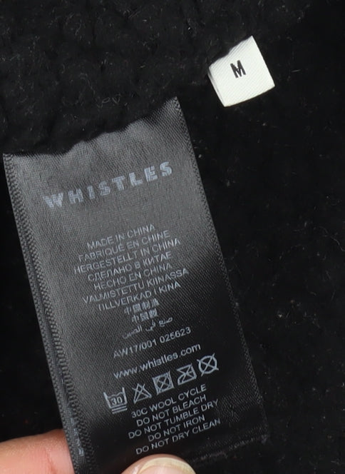 Womens UK Size M Whistles Black Parka Coat