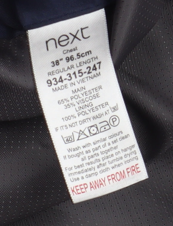 Mens UK Size 38 NEXT Regular Blue Suit Jacket
