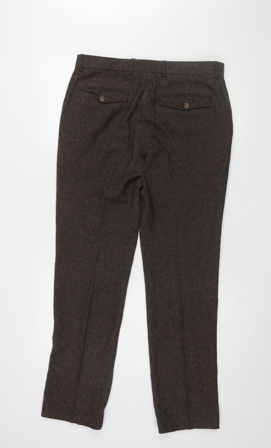 Refectory Men's Brown Dress Pants Size 32 Straight Leg