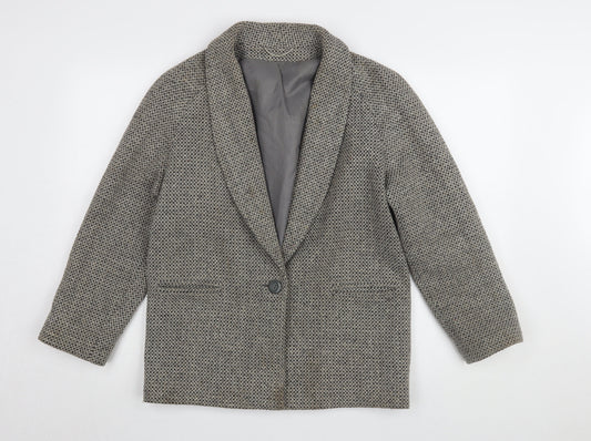 Womens UK Size 10 Principles Grey Basic Jacket
