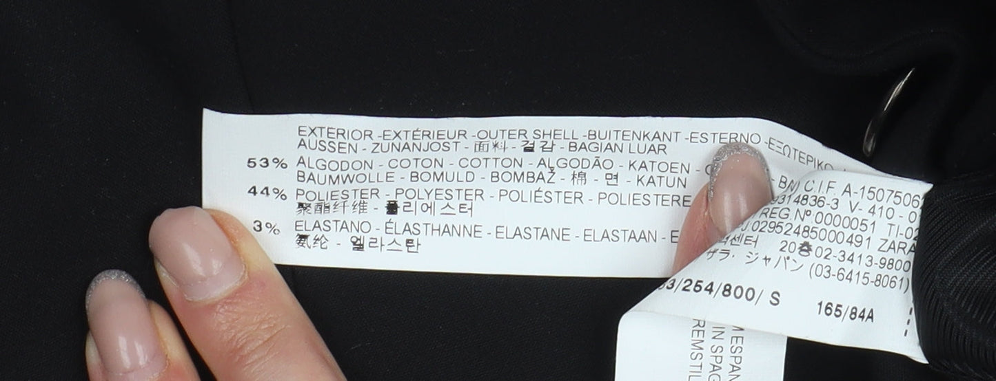 Zara Women's Black Blazer, S, Classic Business Style