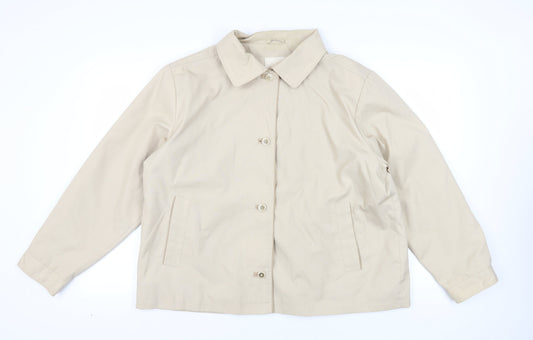 Womens UK Size 22 EWM Beige Basic Jacket