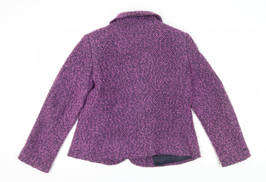 Marks and Spencer Women's Purple Bouclé Blazer