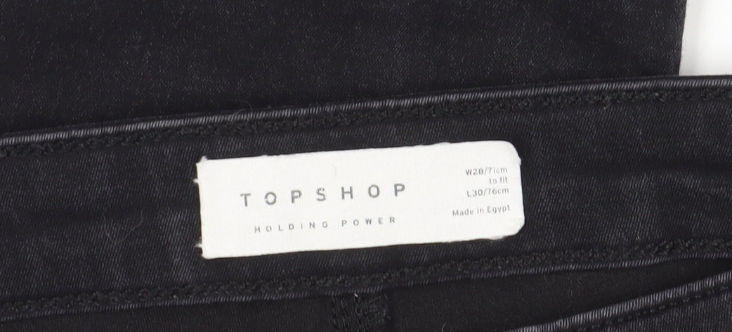 Topshop Women's Black Skinny Jeans - Size 25