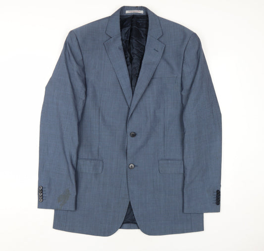 Mens UK Size 40 Alexandre of England Regular Blue Suit Jacket