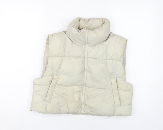 Womens UK Size M Pull & Bear Beige Gilet