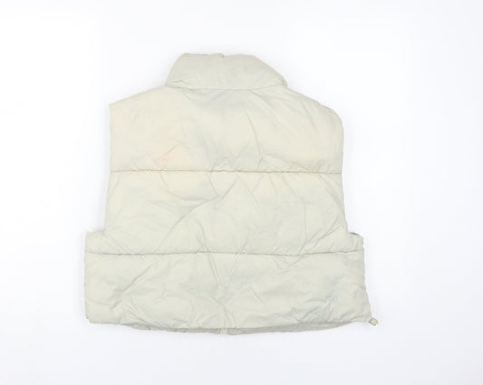 Pull & Bear Women's Beige Waistcoat, M, Casual
