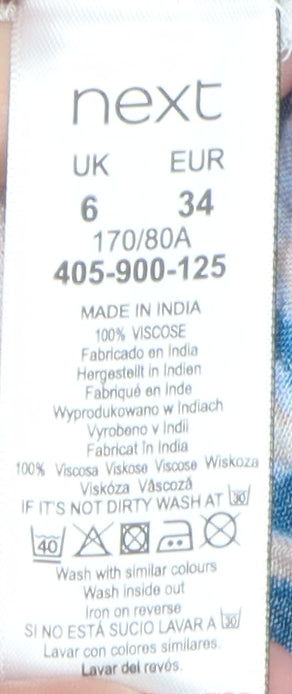 Next Women's Multicoloured Off Shoulder Dress, Size 6