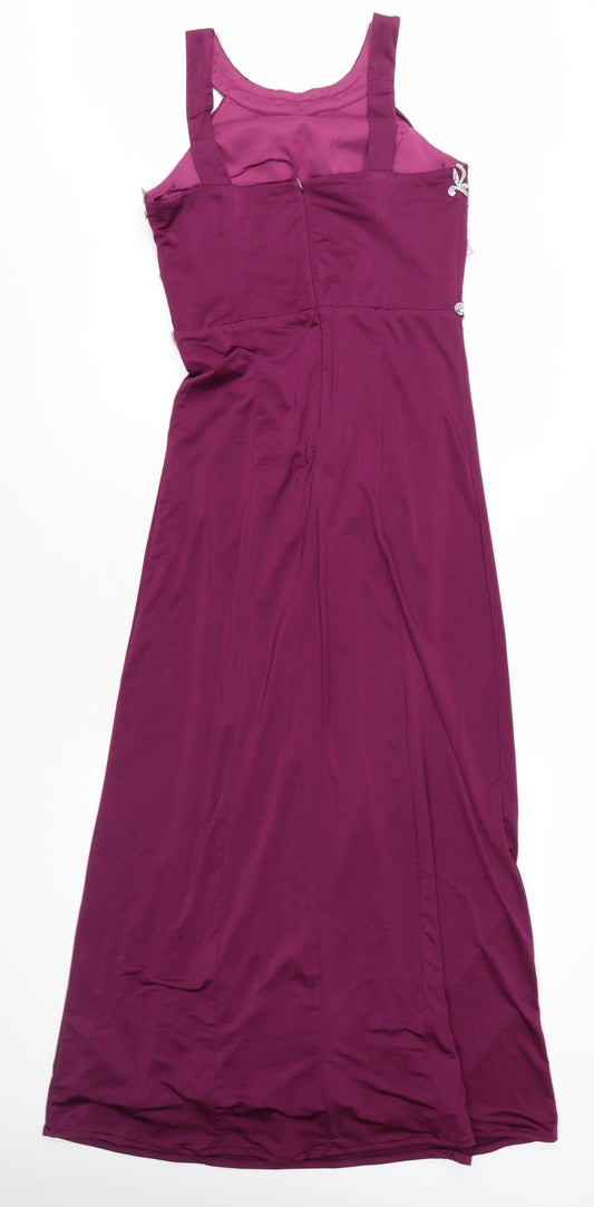 Quiz Women's Purple Long Mermaid Dress Size 10