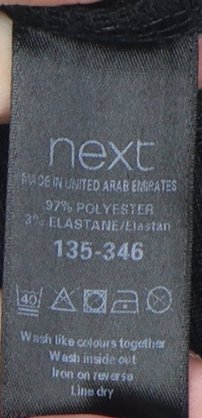 Next Women's Black Sheath Dress Size 8