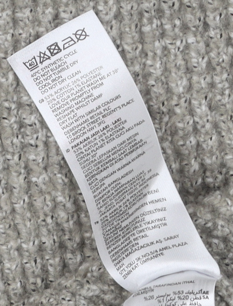 Maine New England Men's Beige High Neck Pullover Jumper M