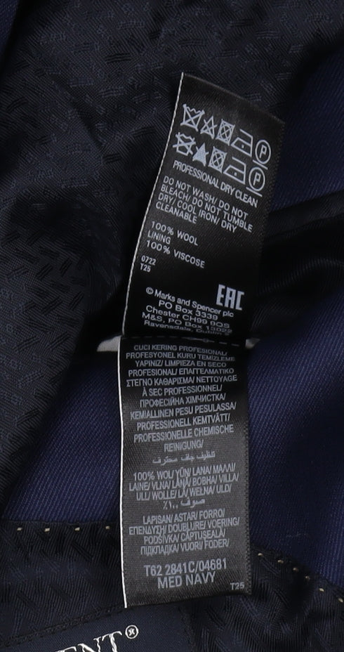Mens UK Size 38 Jaeger Regular Blue Suit Jacket