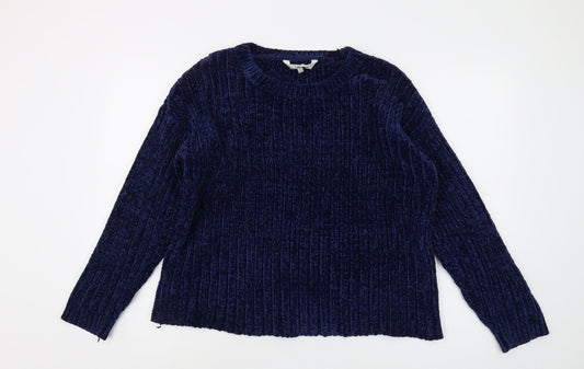 Womens UK Size 12 Red Herring Blue Pullover Jumper