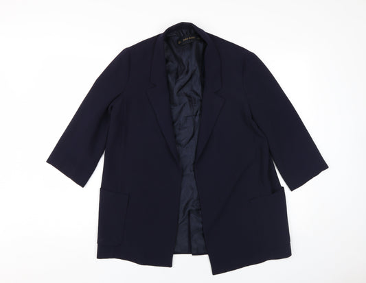 Womens UK Size 8 Zara Black Basic Jacket