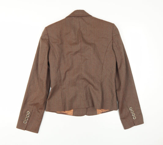 Principles Women's Brown Pinstripe Blazer Size 10