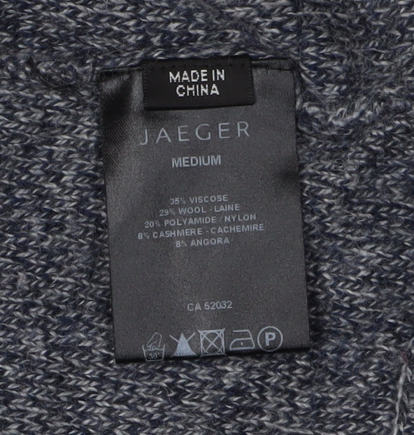Jaeger Grey Cardigan for Women, Size M, Casual Knit