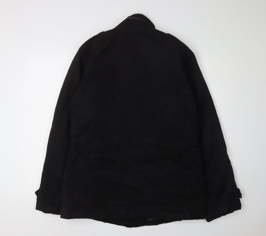 Mens UK Size M Vintage Black Basic Jacket