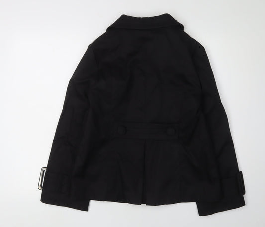 First Avenue Women's Black Cotton Coat Size 10