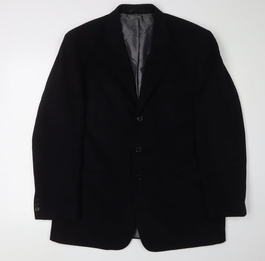 Mens UK Size 42 Armando Regular Black Suit Jacket