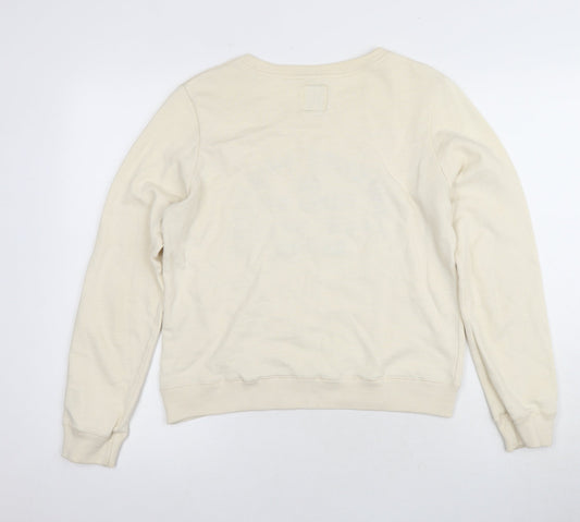 Womens UK Size 10 Jack Wills Ivory Pullover Sweatshirt