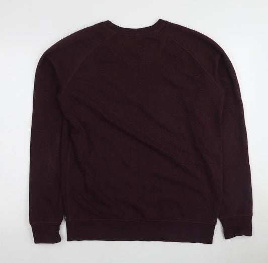 Mens UK Size L Stanley/Stella Purple Pullover Sweatshirt