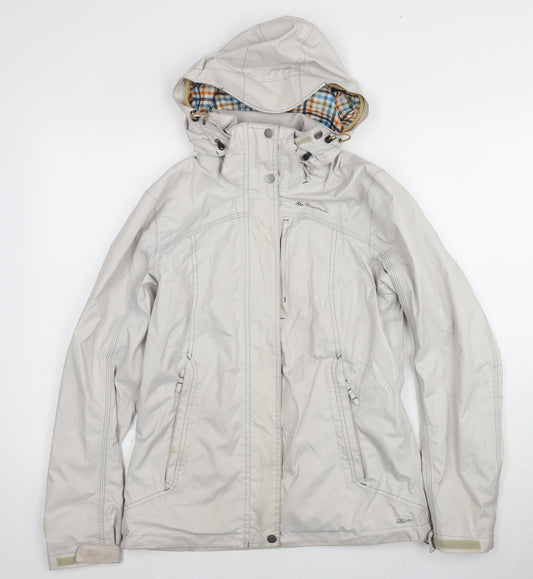 Womens UK Size Small Quechua Ivory Parka Coat