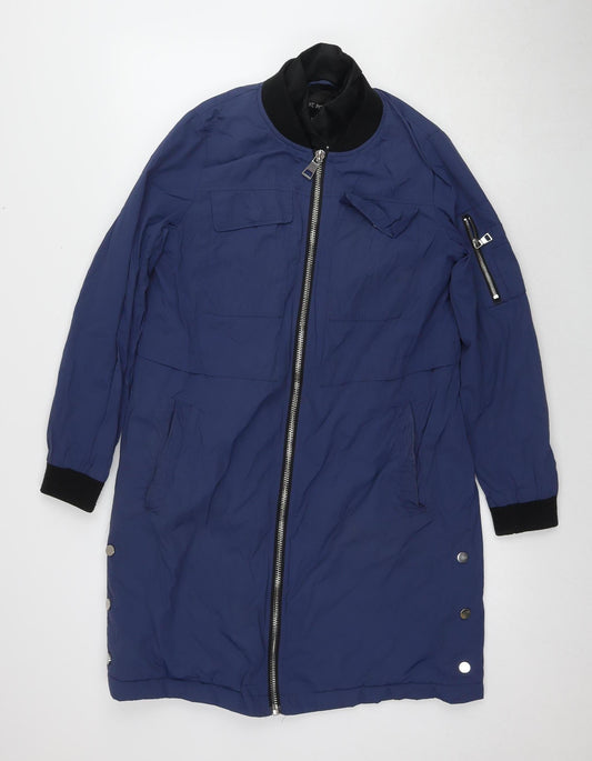 Womens UK Size 12 NEXT Blue Bomber Jacket