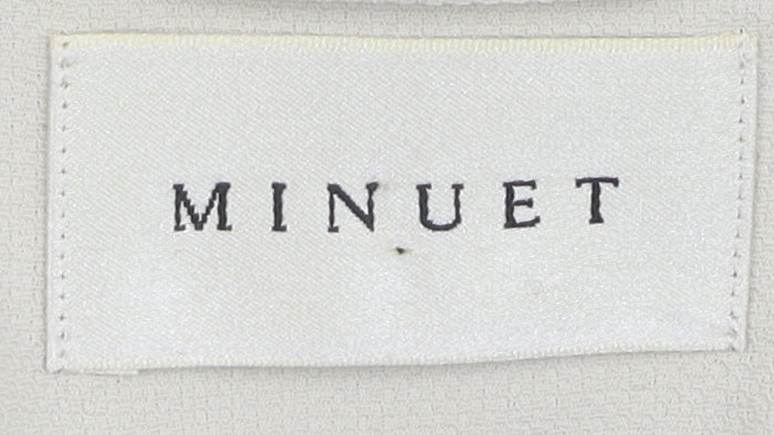 Minuet Women's Ivory Blazer UK 10 Shawl Lapel Formal