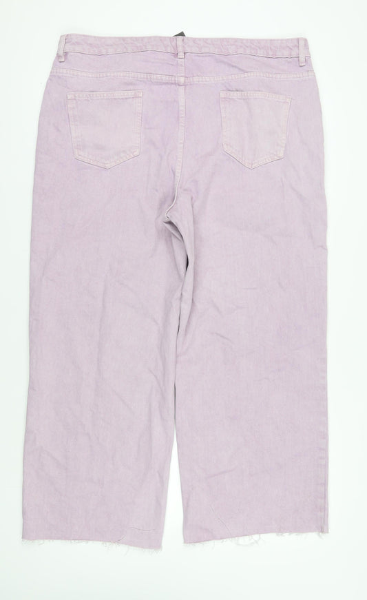 Tu Women's Purple Wide-Leg Jeans Size 20