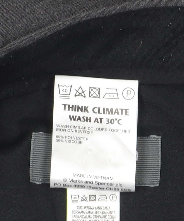 Marks and Spencer Men's Grey Dress Pants, L, Straight