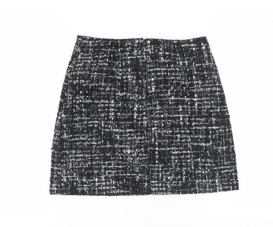 Womens UK Size 10 Warehouse Straight & Pencil Tweed Skirt