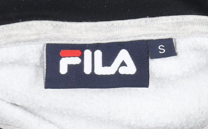 Mens UK Size S FILA Grey Pullover Hoodie