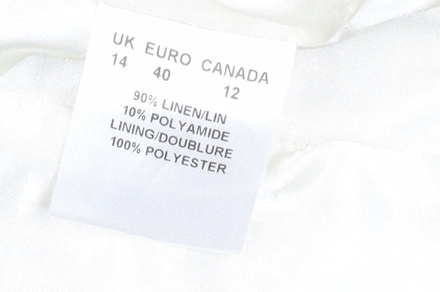 Windsmoor Women's Beige Check Linen Suit Jacket