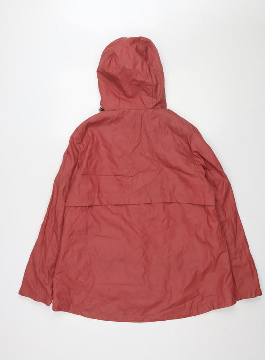 Womens UK Size 12 Dunnes Stores Red Rain Coat